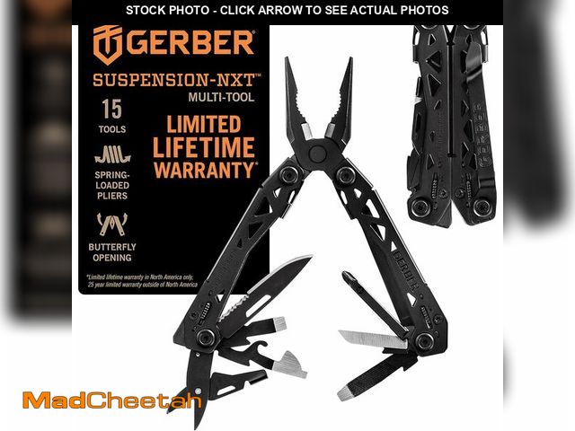 Lot 74-12326721 - Gerber Gear Suspension-NXT EDC Multitool 15-in-1 Pocket Knife, Needle Nose Pliers and Wire Stripper ...