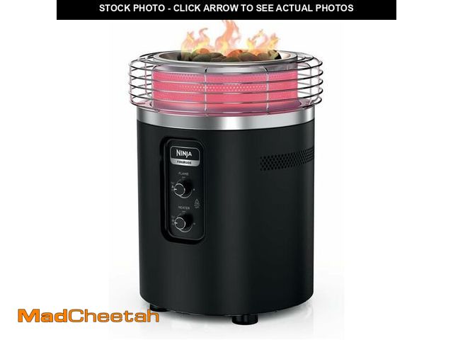 Lot 74-13119354 - Ninja Fireside360Ã¢âÂ¢ Outdoor Heater &amp; Fire Pit with 3 Modes Ã¢â¬â Flame, Heat, Flame &amp...
