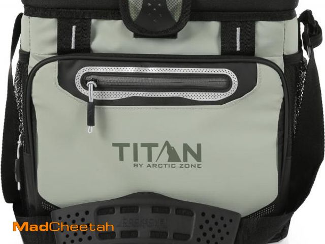 Lot 74-12397002 - Titan by Arctic Zone 16 Can Zipperless Soft Cooler with HardBody Liner, Seagrass - USED