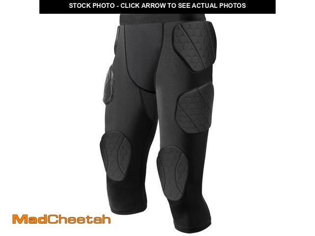 Lot 74-12112930 - ciseroye 7 Pad Girdle Football Youth Football Girdle Youth Boys with Knee Integrated Hip Tailbone Th...
