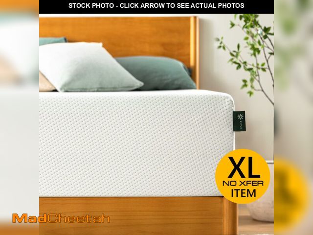 Lot 74-12660443 - ZINUS 12 Inch King Green Tea Memory Foam Mattress [New Version], Fiberglass free, Medium Firm Feel, ...