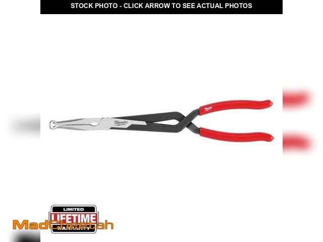 Lot 74-14257479 - Milwaukee 13 in. Long Needle Nose Pliers with 5/16 in. Hose Grip and Slip Resistant Grip - UNUSED