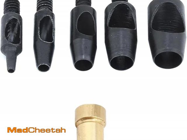 Lot 74-12328452 - Leather Hole Punching Set 1mm, 3mm, 5mm, 7mm, 9mm Punch Dies for Hand Press Machine (Just Dies Witho...