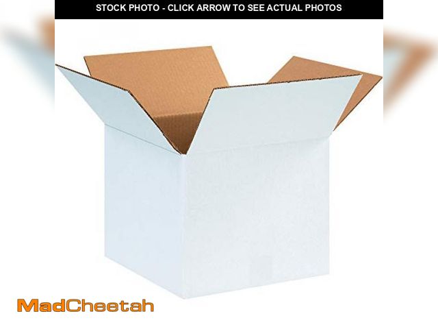 Lot 74-12399527 - AVIDITI White Shipping Boxes 12"L x 12"W x 10"H (25 Pack) Small Medium Mailing Box for Small Busines...