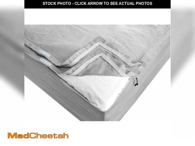 Lot 74-12444935 - Zipper Fitted Sheet - Includes 1 Fitted Sheet Base &amp; 2 Zip-On Sheets - Upto 16Ã¢â¬Â in. Deep P...