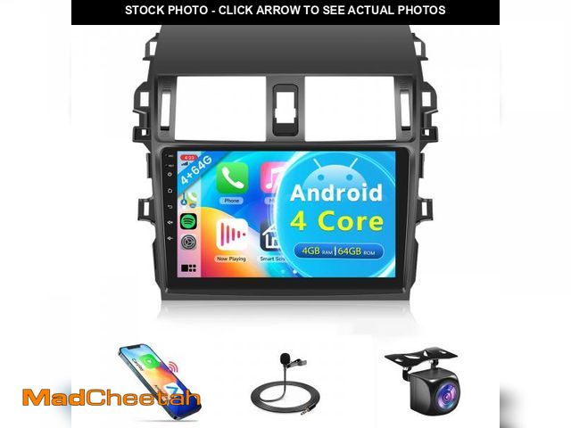 Lot 74-12212438 - 4Core 4G+64G Car Radio for Toyota Corolla 2009-2013 Android Car Stereo Wireless Carplay, Rimoody 9''...