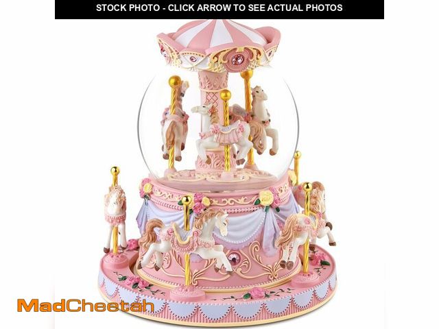 MadCheetah.com - Lot 74-13203295 - Mr.Winder Carousel Music Box Snow ...