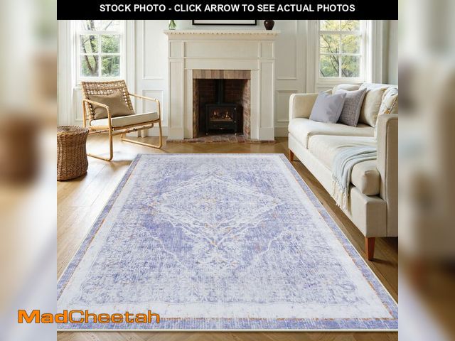 Lot 74-12703009 - LIVEBOX Machine Washable Area Rugs 5x7 Lavender Rug for Girls Bedroom, Soft Ultra-Thin Nursery Girl ...