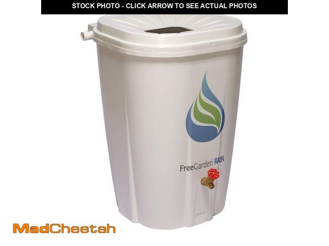 Lot 74-14279985 - FreeGarden RAIN 55 Gal. Rain Barrel with Brass Spigot - UNUSED
