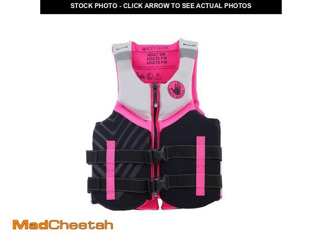 Lot 74-12513873 - Body Glove Women's Adult Neoprene PFD Life Jacket and Vest, Dual Size S/M, Pink - UNUSED