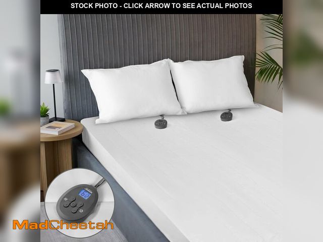 Lot 74-14068404 - Sunbeam Electric Restful Quilted Heated Mattress Pad King 80" x 76" 12 Heat Settings 12-Hour Auto Sh...