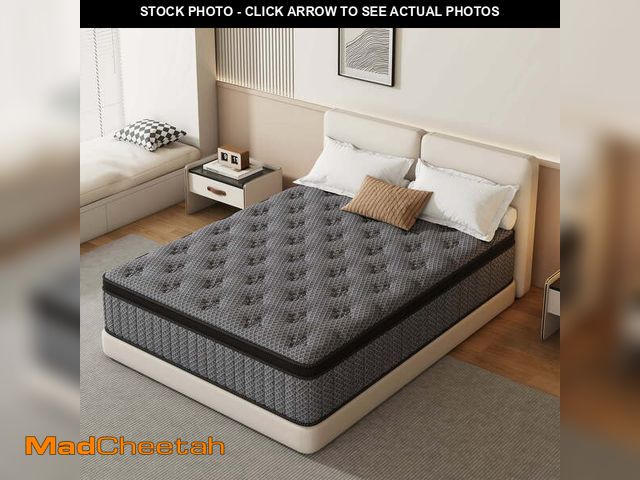 Lot 74-13766074 - HIKOS 14 inch Queen Mattress in a Box, Cooling Gel Memory Foam Hybrid Mattress with Individually Wra...