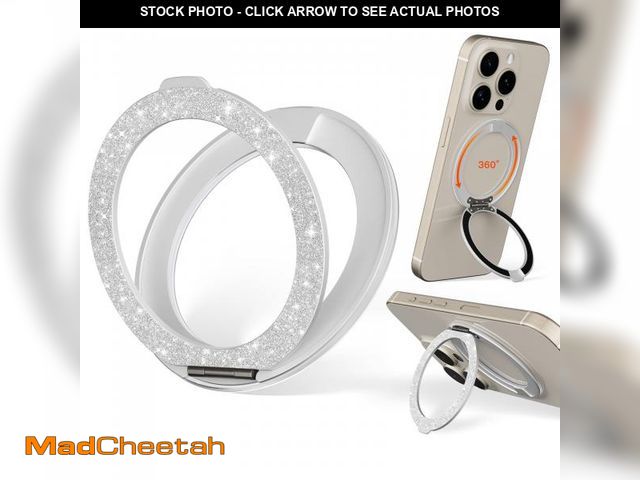 Lot 74-12113134 - COOLQO Upgraded Magnetic Phone Ring Holder Stand, Super Magnet Cell Phone Grip Finger Kickstand Comp...