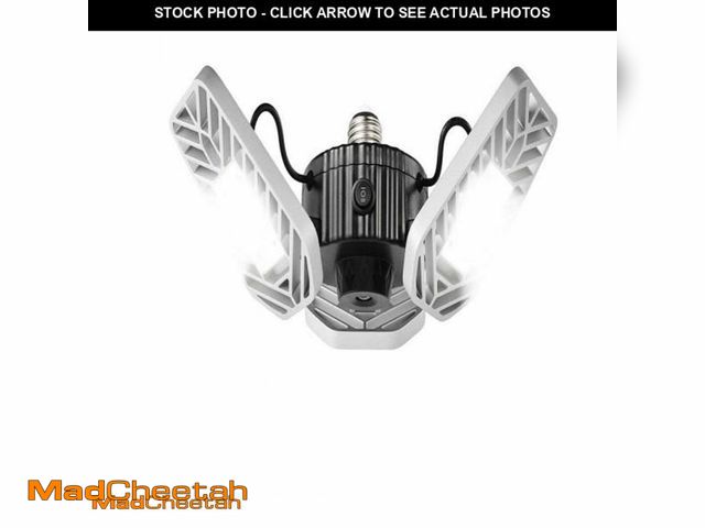 Lot 74-11425341 - BEYOND BRIGHT 3500 Lumens 11.5 in. Single Pole Occupancy LED Flush Mount Garage Light BEBR-MC4 - UNU...