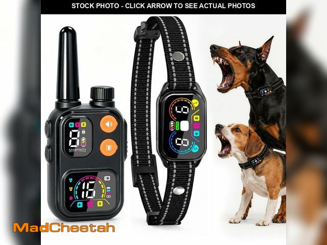 Lot 74-14351749 - *MISSING CHARGER* Micoodor 2 in 1 Dog Bark and Shock Collar, 4500FT Bark and Training Collar with Re...
