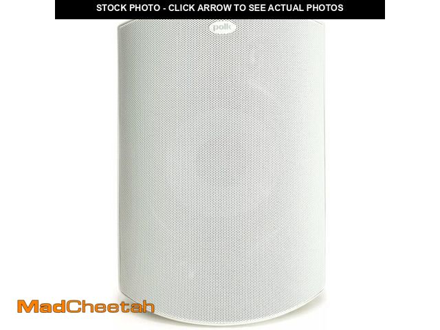 Lot 74-14591382 - Polk Audio Atrium 8 Outdoor Speaker with Powerful Bass (Each, White), All-Weather Durability, Broad ...