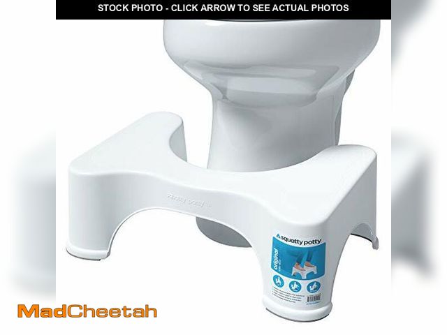 Lot 74-12829220 - Squatty Potty The Original Bathroom Toilet Stool, 7 Inch height, White - UNUSED