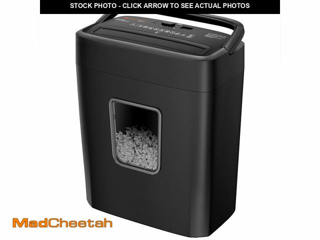 Lot 74-12433856 - Bonsaii Paper Shredder, 8-Sheet Crosscut Shredder with 4.2 Gallon Bin Shred Credit Card/Mail/Staple/...