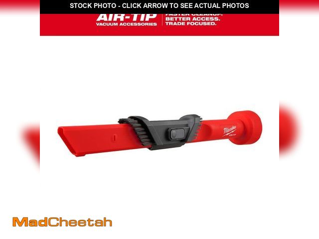 Lot 74-14609359 - Milwaukee AIR-TIP 1-1/4 in. - 2-1/2 in. 3-IN-1 Crevice &amp; Brush Tool Wet/Dry Shop Vacuum Attachme...