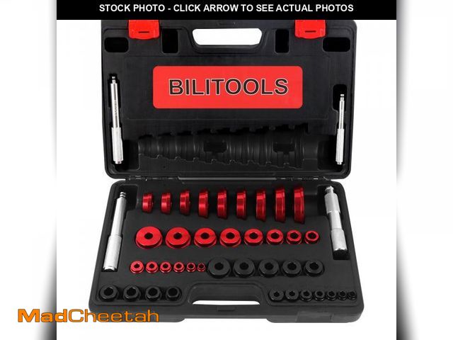 Lot 74-12047979 - BILITOOLS Bearing Press Kit, 43 Piece Bearing Race and Seal Driver Set, Seal Driver Installer Set fo...