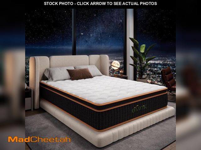 Lot 74-12274745 - Ovwyk Queen Mattress 12 Inch, Hybrid Mattress Queen Size Bed in a Box, Memory Foam and Individual Po...