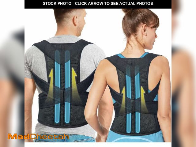 Lot 74-14047739 - Fitsupport Back Brace Posture Corrector for Women and Men Back Lumbar Support Shoulder Posture Suppo...