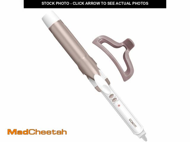 Lot 74-13241599 - Conair Double Ceramic 1 ÃÂ¼-Inch Curling Iron with Claw Clip, 1 ÃÂ¼ -Inch Barrel Creates Loose Cur...