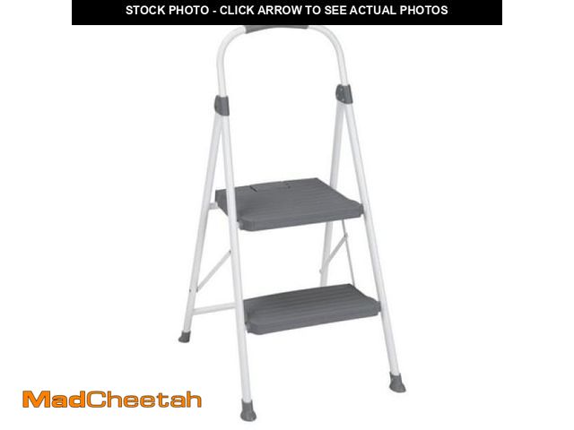 Lot 74-12426452 - COSCO 2-Step Connection Folding Step Stool with Large Resin Steps  Max Reach 8ft 1in - USED