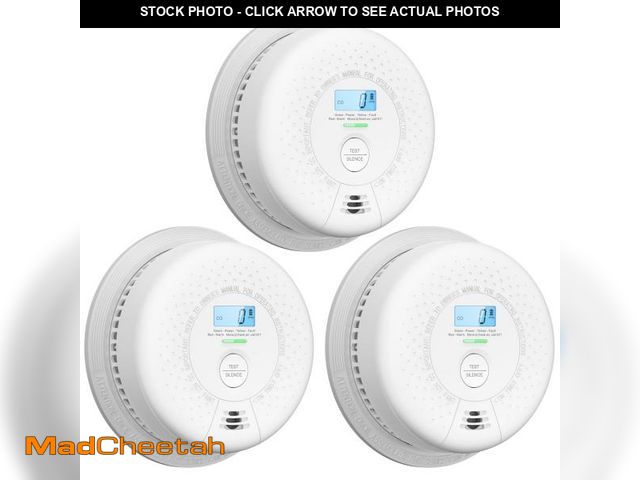 Lot 74-12123385 - X-Sense Smoke Detector Carbon Monoxide Detector Combo, 10-Year Battery Smoke Detector with Display, ...