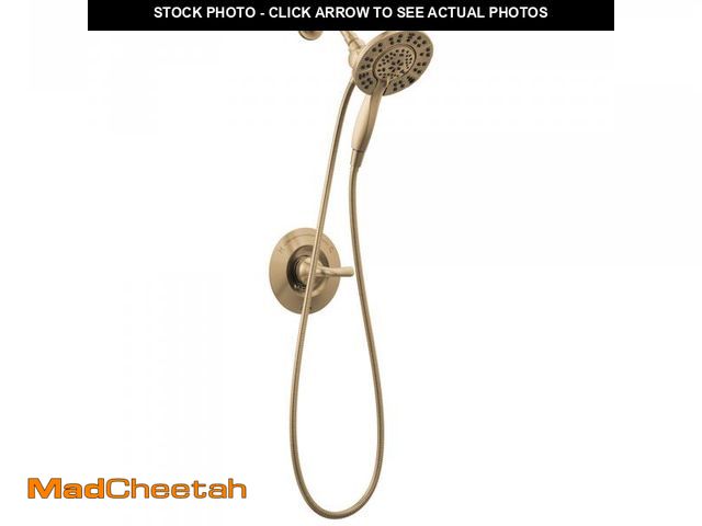 Lot 74-12305484 - Delta Arvo 14 Series Brushed Gold Shower Faucet Set with In2ition 2-in-1 Dual Shower Head with HandH...