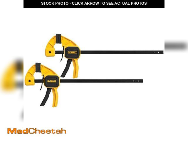 Lot 74-14286105 - DEWALT 12 in. Medium Trigger Bar Clamp (2 Pack) - UNUSED