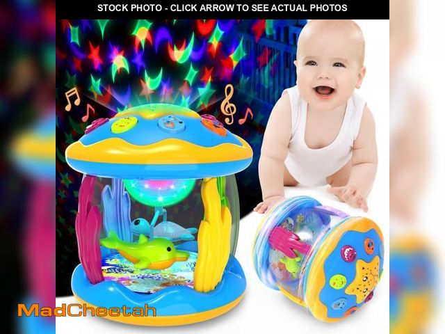 Lot 74-12047782 - Baby Toys 6 to 12 Months - Musical Projector Rotating Light Up Toys, Tummy Time for Infant 12-18 Mon...