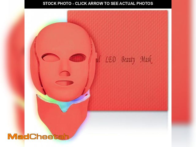Lot 74-12312626 - SDKWDH Red Light Therapy for face, 7 Colors LED Face Mask Light Therapy, Led Face Mask Light Therapy...