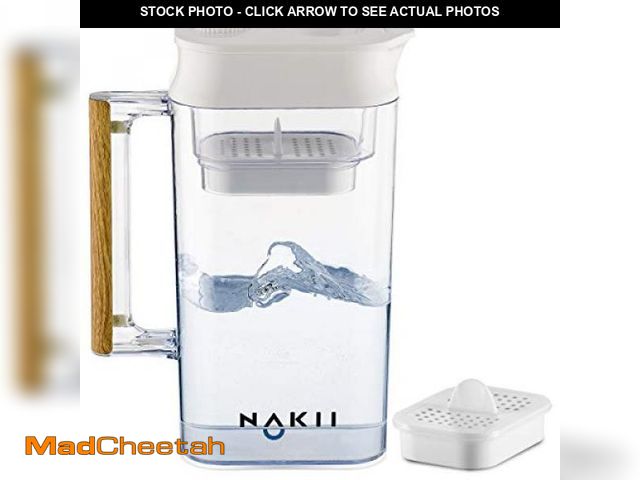 Lot 74-12333446 - Water Filter Pitcher - Long Lasting 150 Gallons, Supreme Fast Filtration and Purification Technology...