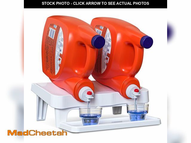 Lot 74-13630130 - Skywin TidyFriend Detergent Holder Shelf for Laundry Room - Holds 2 Liquid Soap Dispenser, Laundry S...