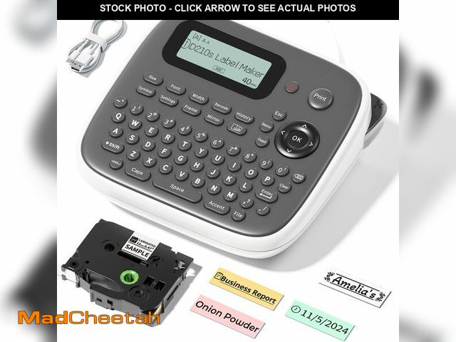 Lot 74-12974290 - Label Maker Machine with Tapes, Label Makers, Label Maker Waterproof-Labels, Labeler Machine with-Ta...