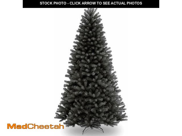 Lot 74-13331650 - National Tree Company Artificial Full Christmas Tree, Black, North Valley Spruce, Includes Stand, 7....