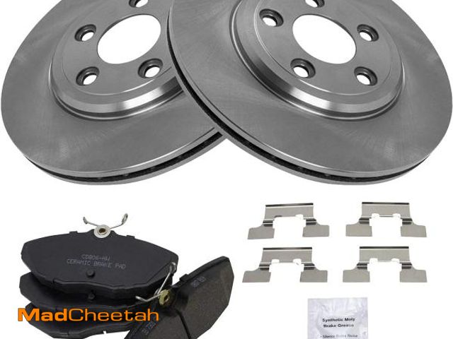 Lot 74-12098571 - TRQ Rear Brake Pad &amp; Rotor Kit Brake Pads Brake Rotor Ceramic - UNUSED