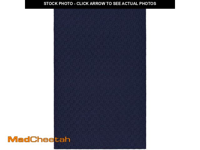 Lot 74-13042102 - Garland Rug Town Square Navy Blue 8' x 10' Non Slip Area Rug for Living Rooms &amp; Hallways, Stylis...