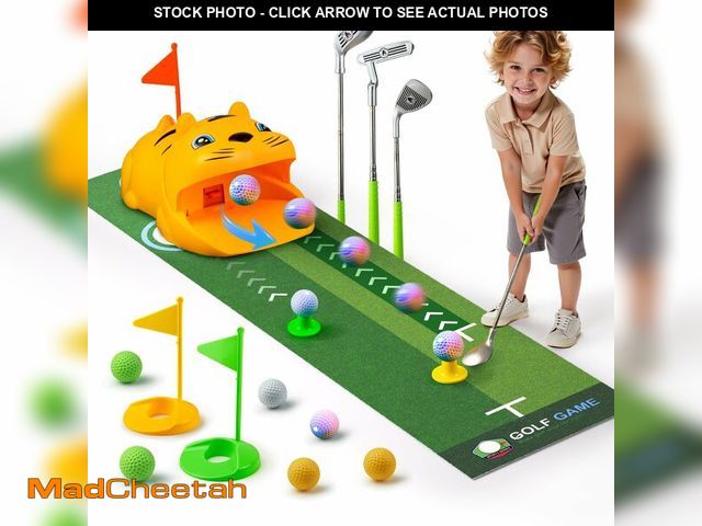Lot 74-13720567 - TOMMYHOME Putting Green Indoor with Toddlers Golf ClubsÃ¯Â¼ÅParty Game with Automatic Golf Bounce B...