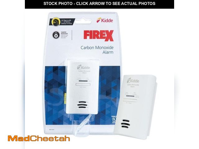 Lot 74-14113742 - Kidde Firex Plug-In Carbon Monoxide Detector, AA Battery Backup - UNUSED