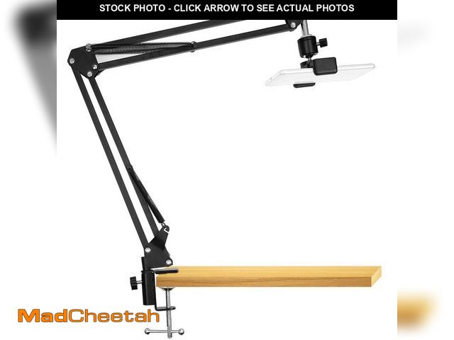Lot 74-12704488 - Overhead Video Stand Phone Holder Articulating Arm Phone Mount Table Top ChromLives Scissor Boom Arm...