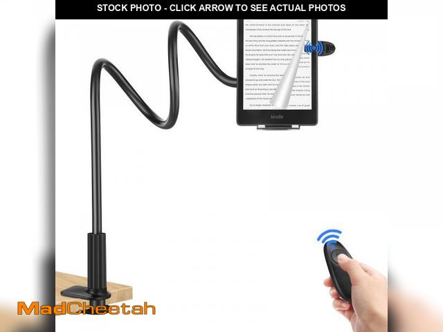 Lot 74-11550601 - Gooseneck Tablet Holder for Kindle with Remote Page Turner, Lazy Arm Stand for Kindle Paperwhite Col...