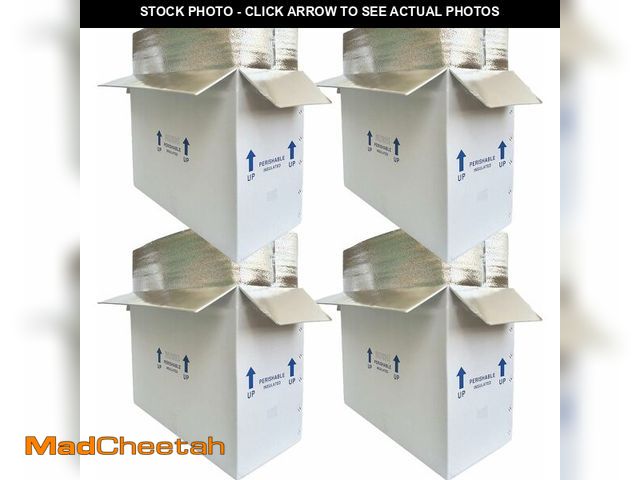 Lot 74-14599751 - CH-BOX Insulated Cold Shipping Boxes with Liners, 4 Pack 26'' x 11'' x 19'', for Perishable Frozen F...