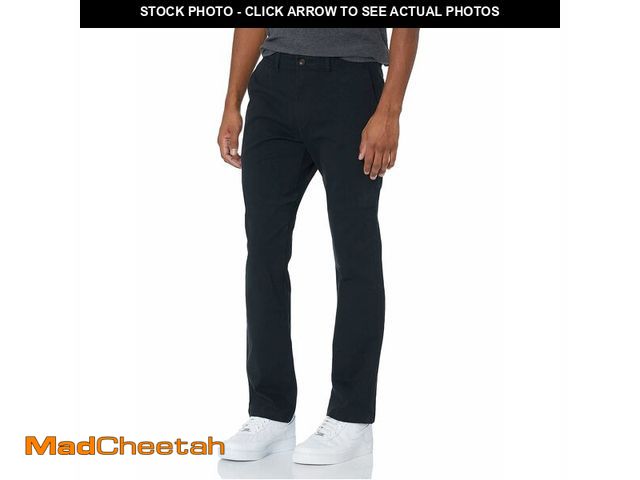 Lot 74-13624475 - Essentials Men's Athletic-Fit Chino Pants, Black, 33W x 29L - USED