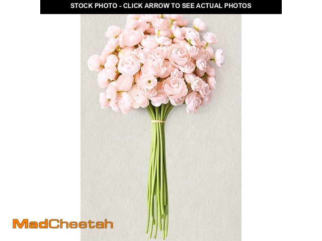 Lot 74-14475508 - Fake Flowers Faux Flower Artificial Ranunculus Flowers Pink Peonies - UNUSED
