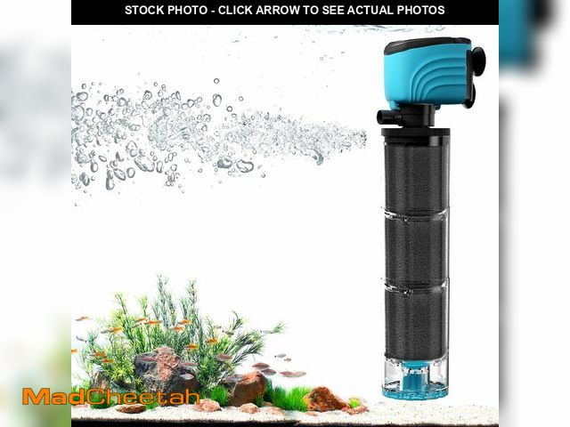 Lot 74-14294678 - Aulofee Submersible Aquarium Filter, Upgraded 100-300 Gallon Fish Tank Filter with Fish Guard, Inter...