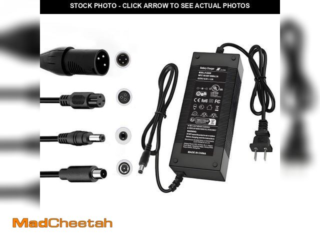 Lot 74-12214000 - Brokeir UL Listed 42V 2A Replacement Electric Scooter Charger for 36V Hoverboard Charger with 5 Plug...