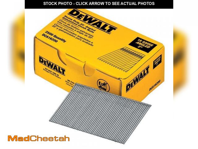 Lot 74-11825699 - DEWALT 2 in. 16-Gauge Angled Finish Nails (2500 Pack) - UNUSED