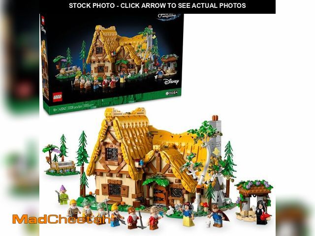 Lot 74-13640773 - LEGO Disney Snow White and The Seven Dwarfs' Cottage Building Kit for Adults, Build and Display Disn...